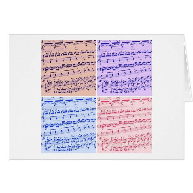 Cartão Major de Música/Estudante/Professor (Frente Horizontal)