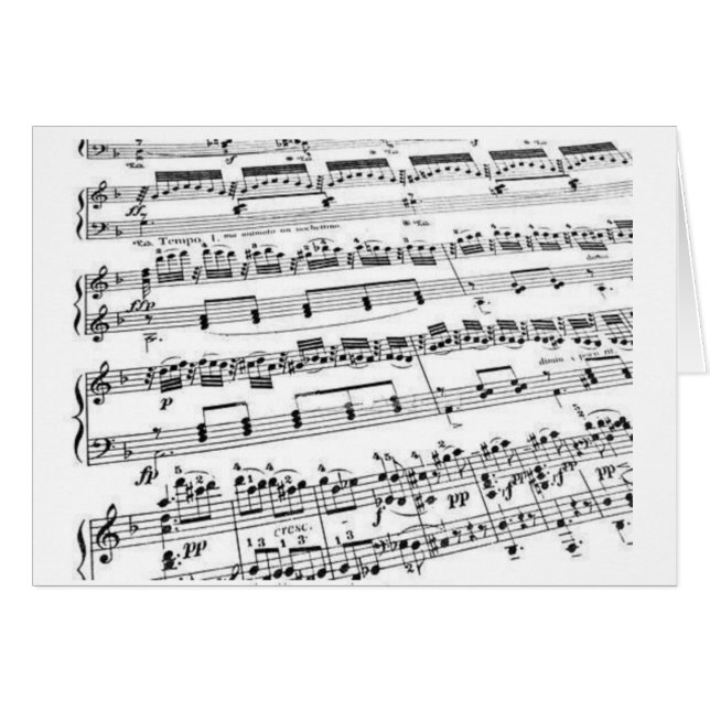 Cartão Major de Música/Estudante/Professor (Frente Horizontal)