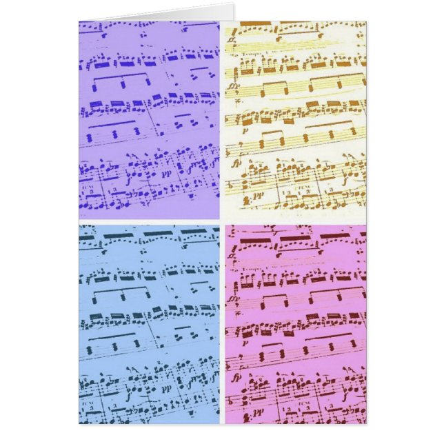 Cartão Major de Música/Estudante/Professor (Frente)