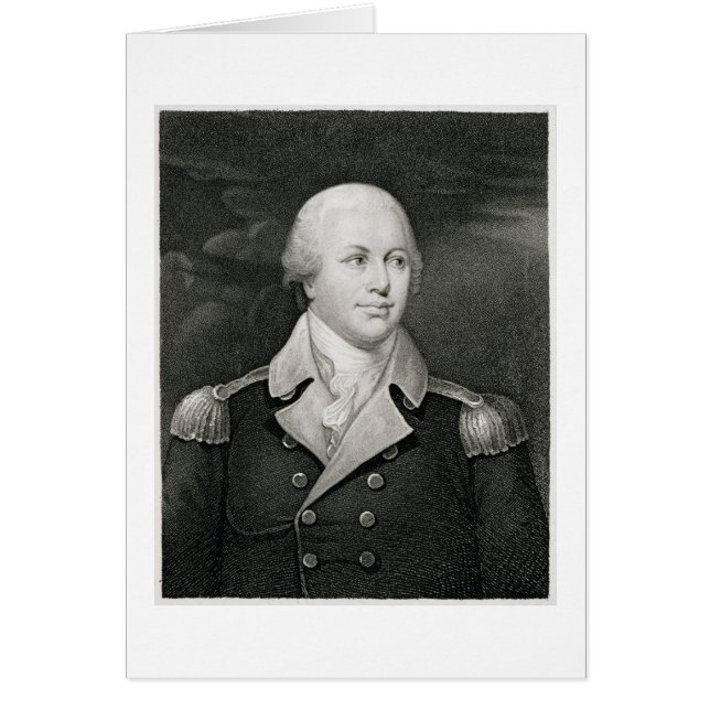 Cartão Major-General Nathaniel Greene (1742-86), gravado (Frente)