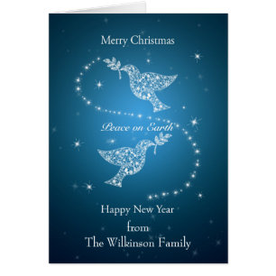 Cartão Make a Family Card, Doves of Peace Christmas