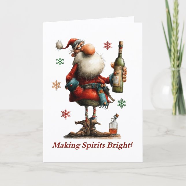 Cartão Making Spirits Bright Christmas Card (Frente)