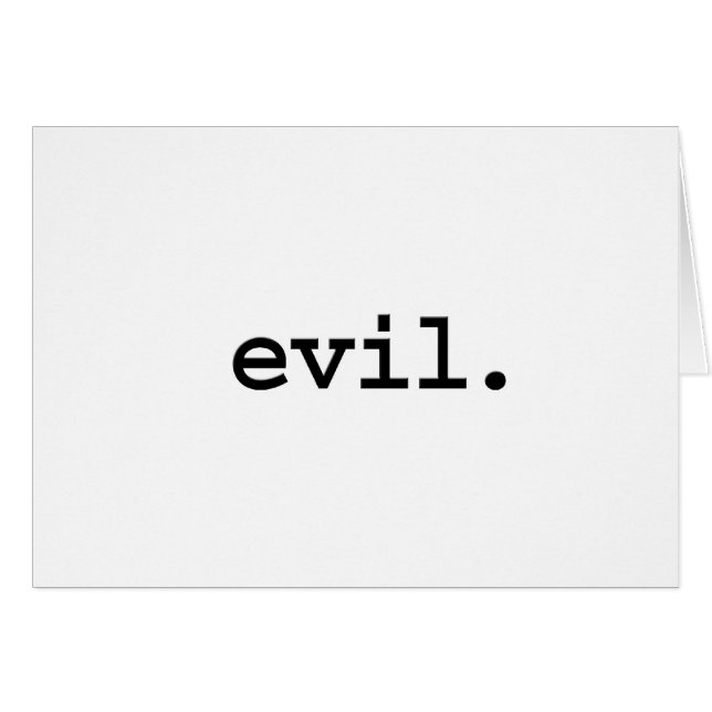 Cartão mal (Frente Horizontal)