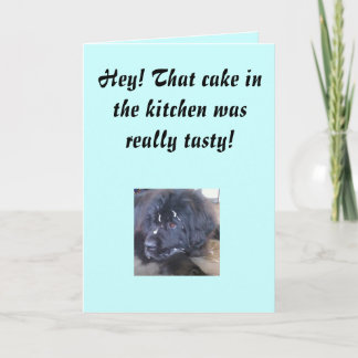 Cartão Mal-entendido do bolo de aniversário