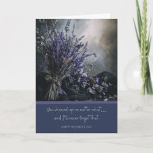 Mal-humorada, Elegante Floral Escura de Lavanda do