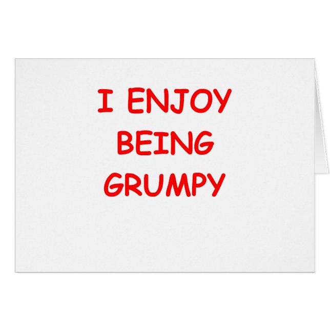 Cartão mal-humorado (Frente Horizontal)