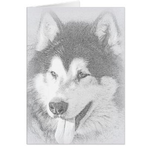 Cartão Malamute do Alasca