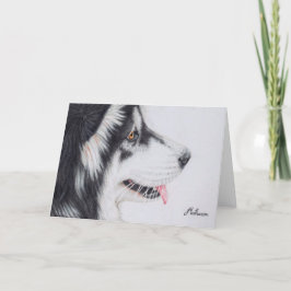 Cartão Malamute do Alasca de cabelos compridos