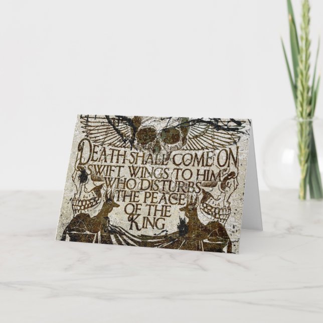 Cartão Maldição do Faraó (Frente)