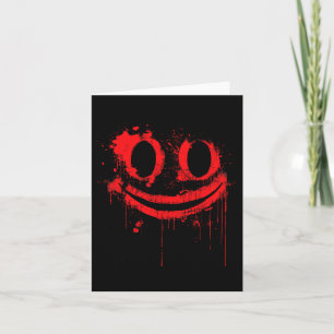 Cartão Maldita fantasia de Halloween Eu sorriso de sangue