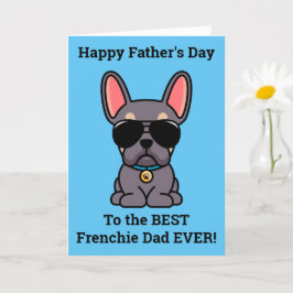 Cartão Male Lilac Tan French Bulldog Card