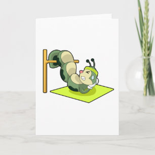 Cartão Malhação de Workout de ABS de Categoria