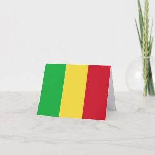 Cartão Mali Flag Notecard