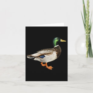 Cartão Mallard Drake Pocket Logo Mallard Ducks Hunti