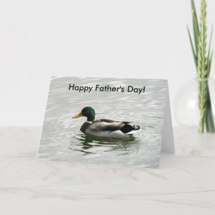 Cartão Mallard Duck Father's Day Card