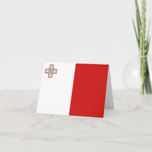 Cartão Malta Flag Notecard