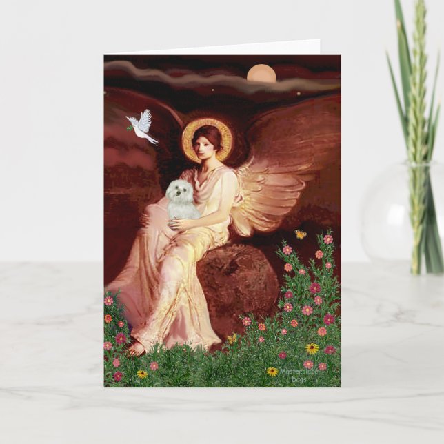 Cartão Maltês 11 - Sentado Angel (Frente)