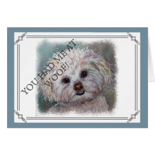 CARTÃO MALTESE BRANCO DOCE YORKIE MIX