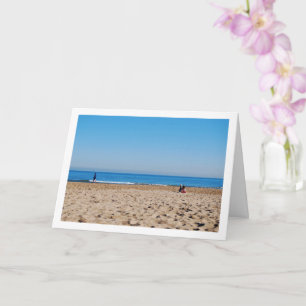 Cartão Malvarossa Beach, Valencia, Espanha