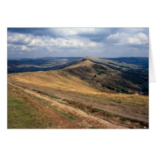 Cartão Mam Tor e Loose Hill Ridge, Derbyshire Europa
