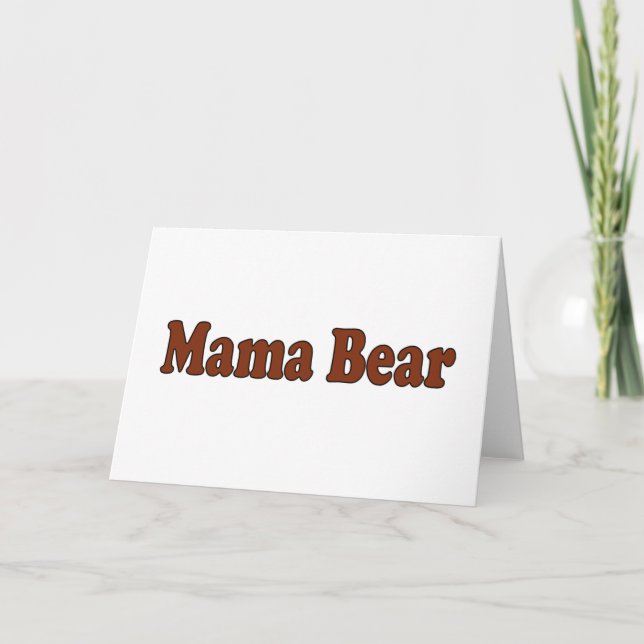 Cartão Mama Bear (Frente)