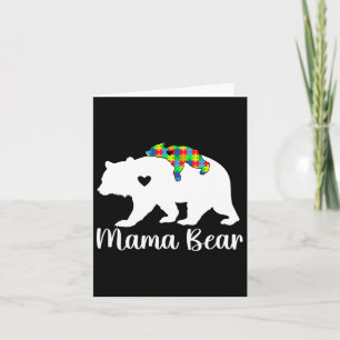 Cartão Mama Bear Suporta Mães da Família do Mês de Consci