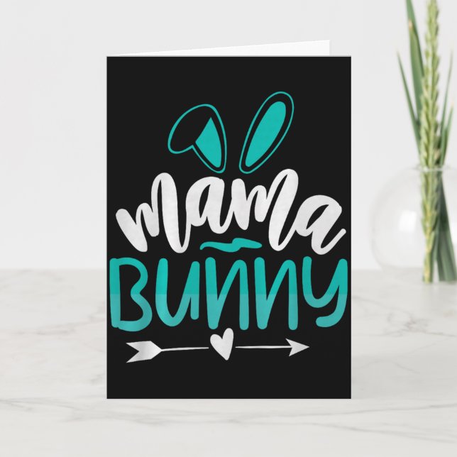 Cartão Mama Bunny Premium Tri-blend  (Frente)