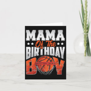 Cartão Mama Bysketbyll Birthday Boy Family Byller B-day P