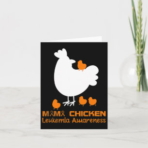 Cartão Mama Chicken Aml Leukemia Consciência