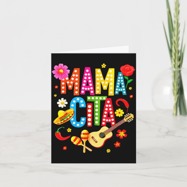 Cartão Mama cita cinco de maio  (Frente)