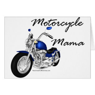 Cartão Mama da motocicleta