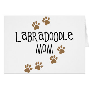 Cartão Mamã de Labradoodle