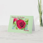 Cartão Mamã do feliz aniversario<br><div class="desc">Cartão bonito da mamã do feliz aniversario,  com rosa do rosa.</div>