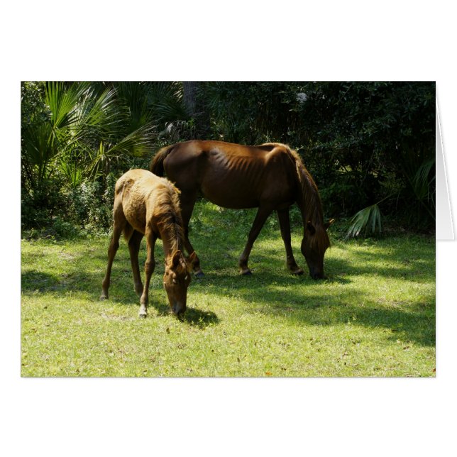 Cartão Mama e bebê (Frente Horizontal)