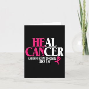 Cartão Mama Ele Pode Curar Cancer Por Deus Nada É Impos