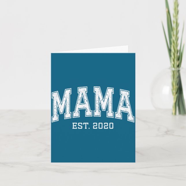 Cartão Mama Est 2020 Mom D Mothers Day Ized  (Frente)