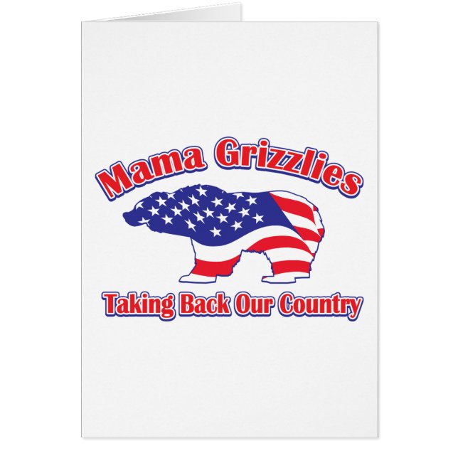 Cartão Mama Grizzlies (Frente)