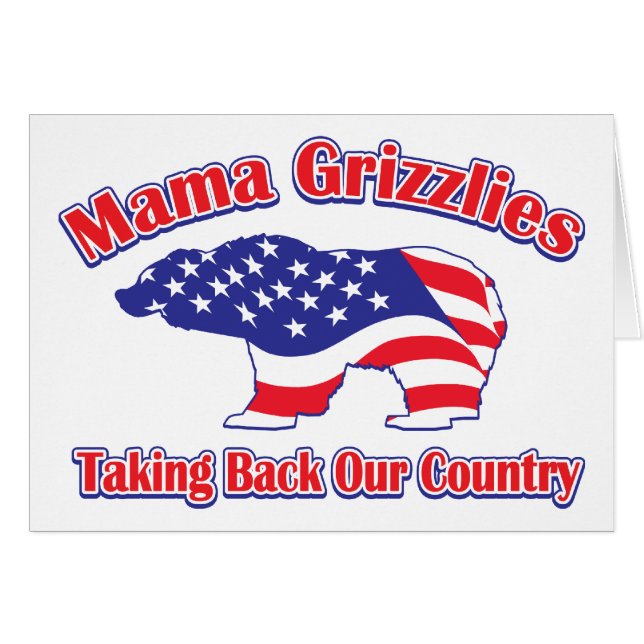 Cartão Mama Grizzlies (Frente Horizontal)