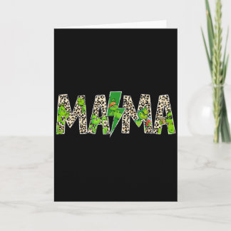Cartão Mama Leopardo Retro Mãe Babá Avó Dia das Mães 