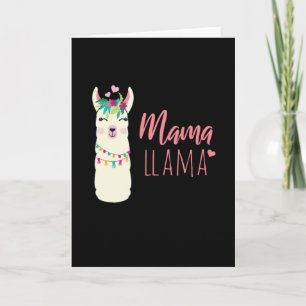 Cartão Mama Llama Kawaii Alpaca Gift para a mãe