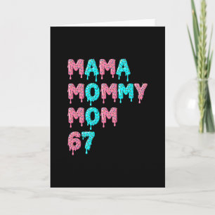 Cartão Mama Mamãe Mãe Bruh 67 Meme Divertido Gíria Geraçã