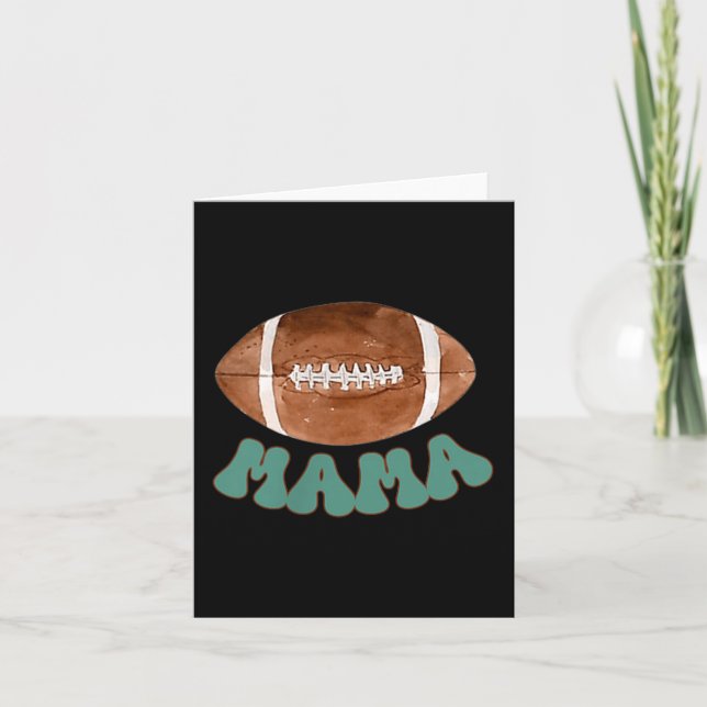 Cartão Mama Of The 1 Year Old Football Birthday Boy Famil (Frente)