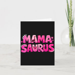 Cartão Mama saurus divertido dino aniversário para mães c