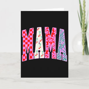Cartão Mama Trendy Checkered Cherries - Arco de Halloween