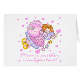 Cartão Mamã um outro mundo para o amor