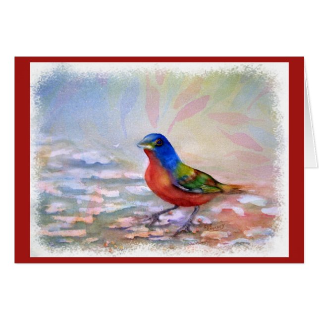 CARTÃO MAMA VERMELHA DE ROBINA ESPILADA (Frente Horizontal)