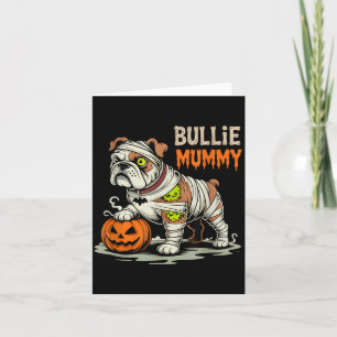 Cartão Mamãe Bulldog de Halloween
