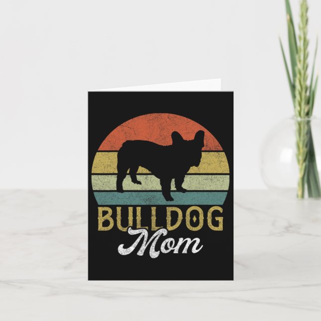 Cartão Mamãe Bulldog Francês  (Frente)