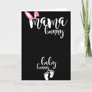 Cartão Mamãe Coelhinha Bebê Coelhinha Grávida Mamãe Pásco