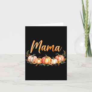 Cartão Mamãe da Pequena Abóbora Primeiro Aniversário Outo